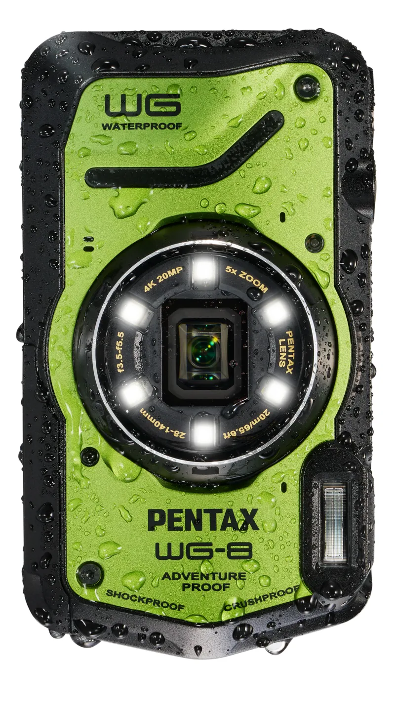 Pentax WG-8 Digital Camera in Green - WINTER INSTANT SAVING!-9