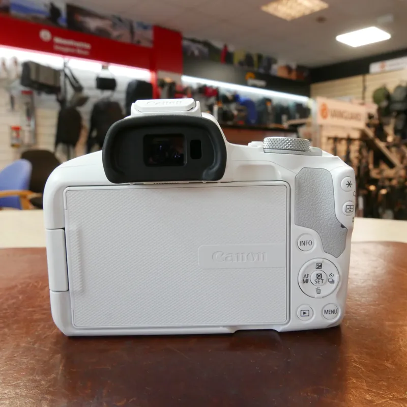 Used Canon R50 + RF 18-45mm IS II - 5000 Actuations - White - 12 Months Warranty-2