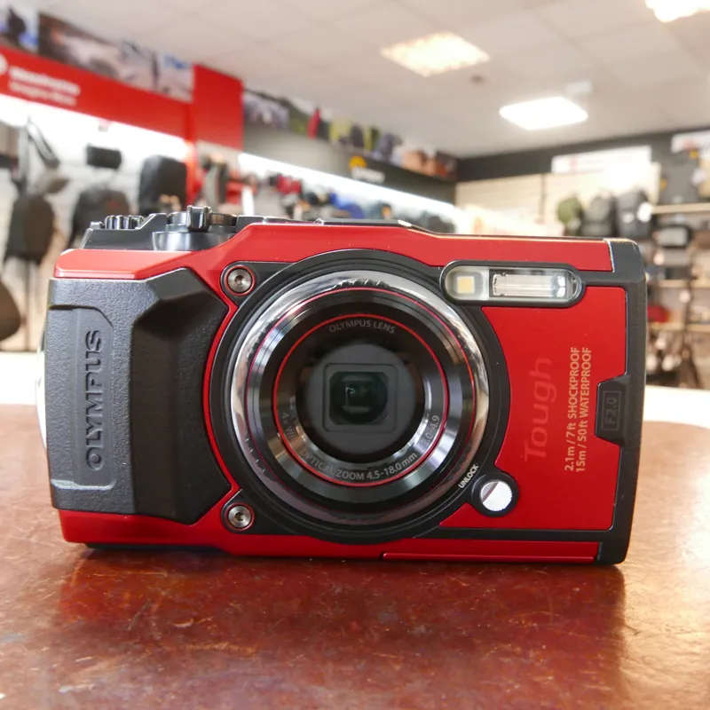Used Olympus Tough TG-6 Digital Compact - Red - 12 Months Warranty-1