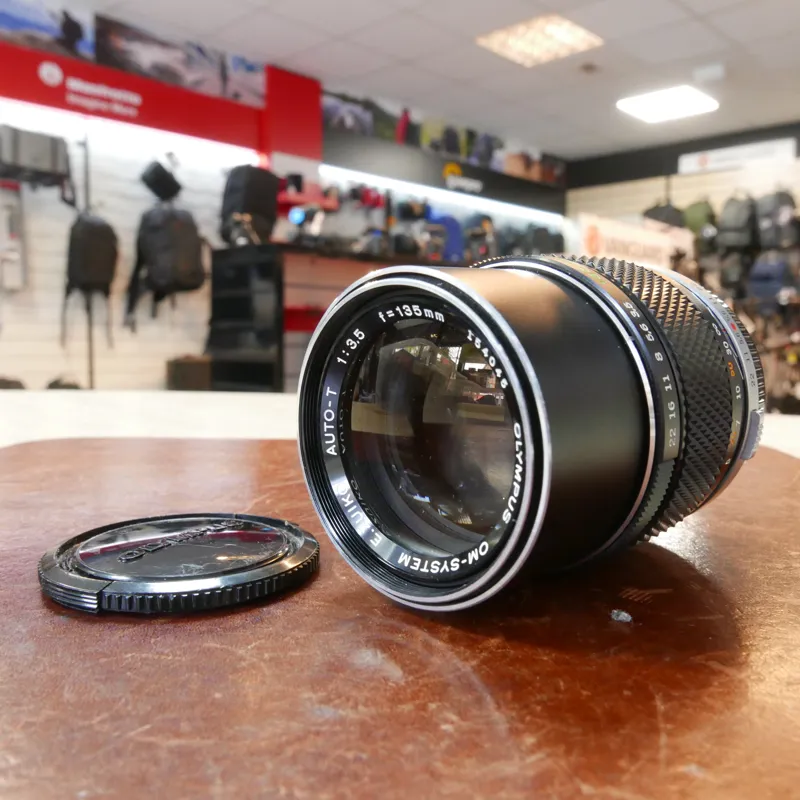 Used Olympus Auto T 135mm f3.5 E. Zuiko - 12 Months Warranty-2