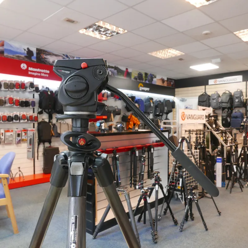 Used Manfrotto 190CXPRO4 + 701HDV Head - 12 Months Warranty-1