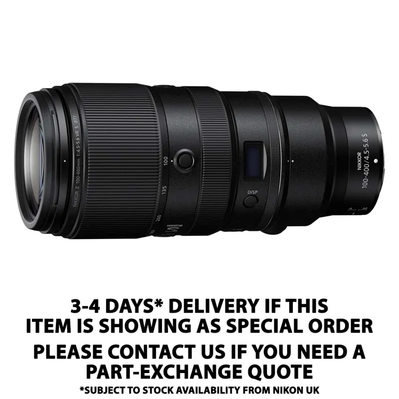 Nikon Nikkor Z 100-400mm f4.5-5.6 VR S Lens