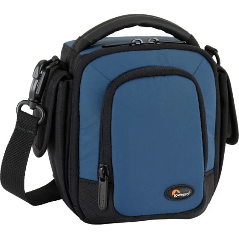 Lowepro Clips 100 Camera or Camcorder Shoulder Bag in Arctic Blue and Black