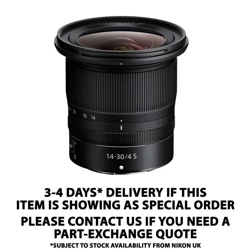 Nikon Nikkor Z 14-30mm F4 S Lens 