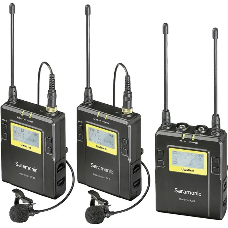 Saramonic UwMic9 Kit 2 2-Person Camera-Mount Wireless Lavalier Microphone System