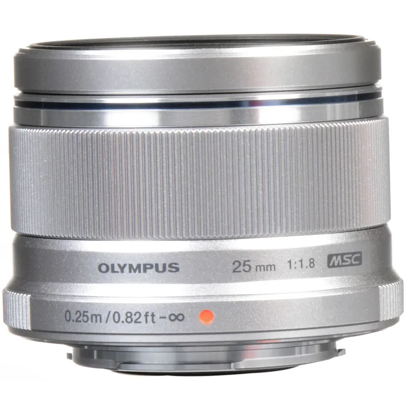 Olympus M.Zuiko Digital 25mm F1.8 Lens - Silver-2