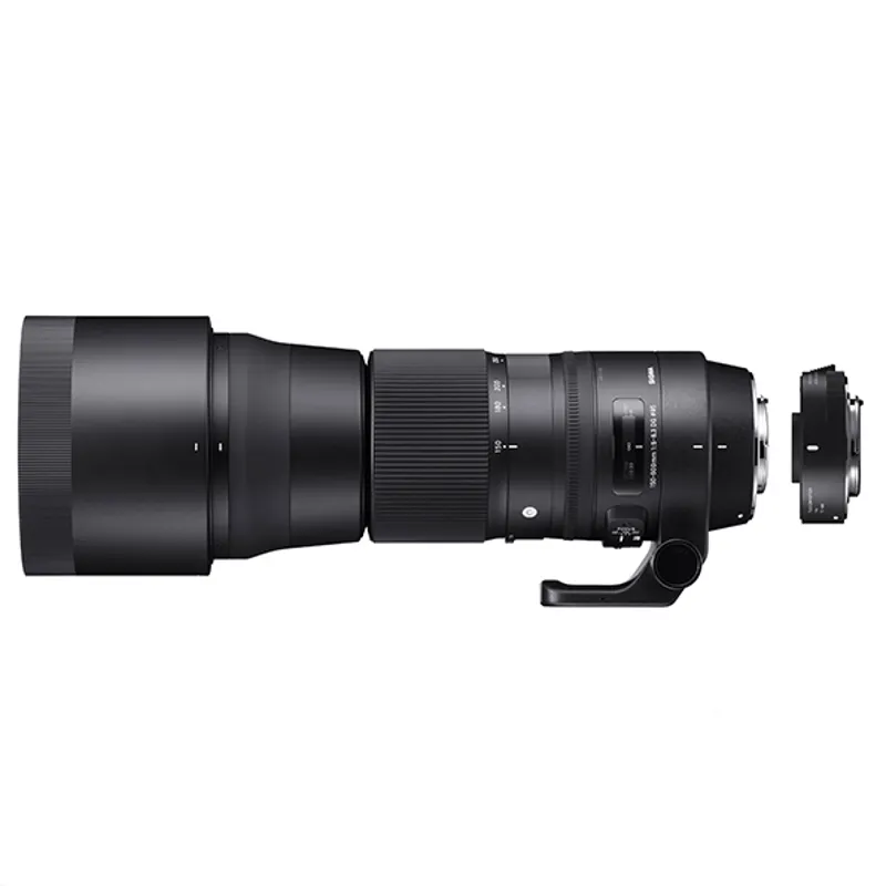 Sigma 150-600mm F5-6.3 DG HSM OS C Lens + TC-1401 1.4x Converter - Canon EF Fit-1