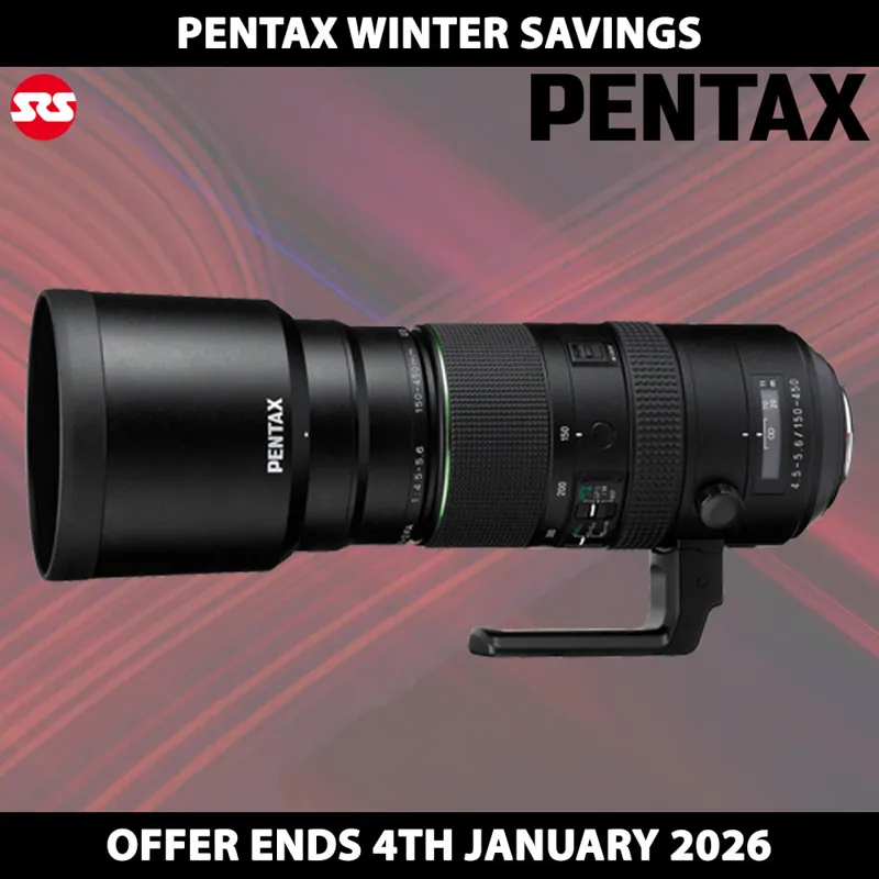 Pentax HD PENTAX-D FA 150-450mm F4.5-5.6 ED DC AW Lens - WINTER INSTANT SAVING!