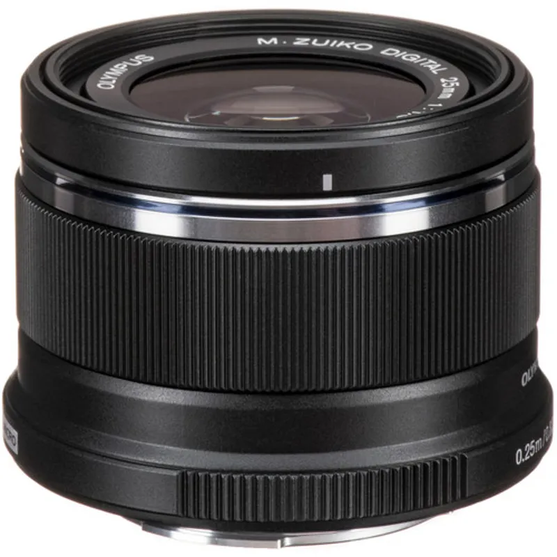 Olympus M.Zuiko Digital 25mm F1.8 Lens - Black-1