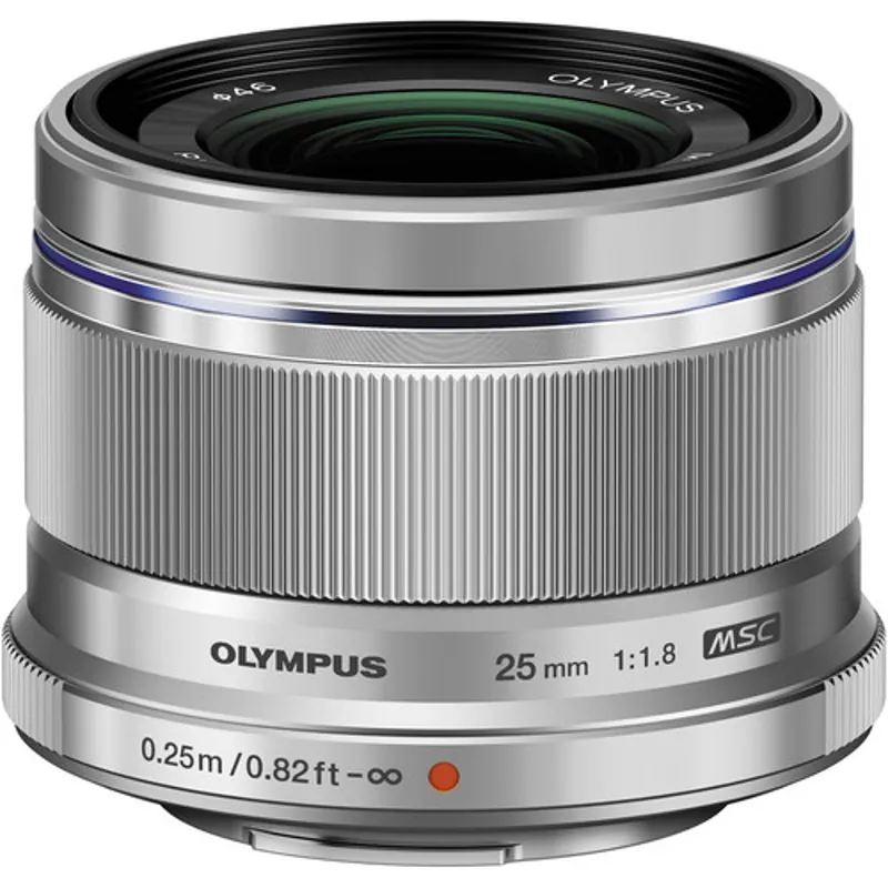 Olympus M.Zuiko Digital 25mm F1.8 Lens - Silver