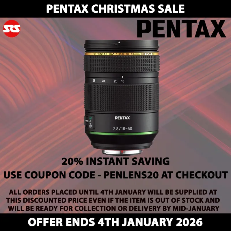 Pentax HD DA 16-50mm F2.8 ED PLM AW Lens - INSTANT SAVING WITH COUPON CODE