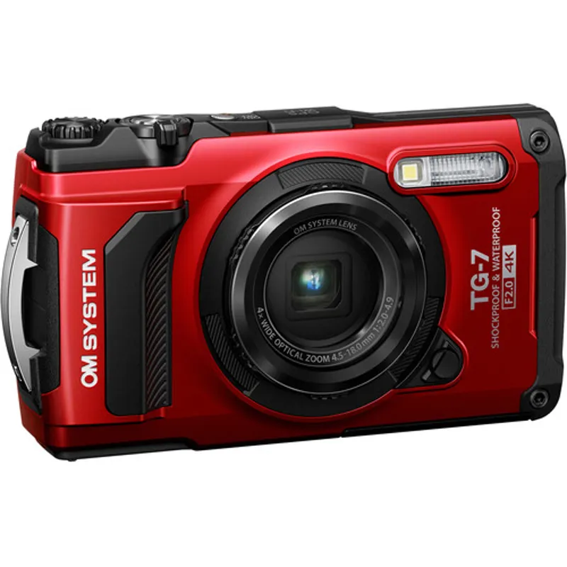 OM SYSTEM Tough TG-7 Digital Camera - Red-2