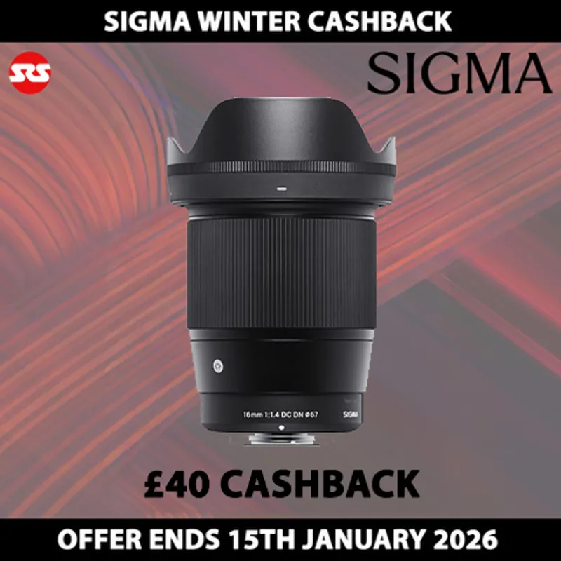Sigma 16mm F1.4 DC DN Contemporary for Canon EOS RF-S - WINTER CASHBACK!