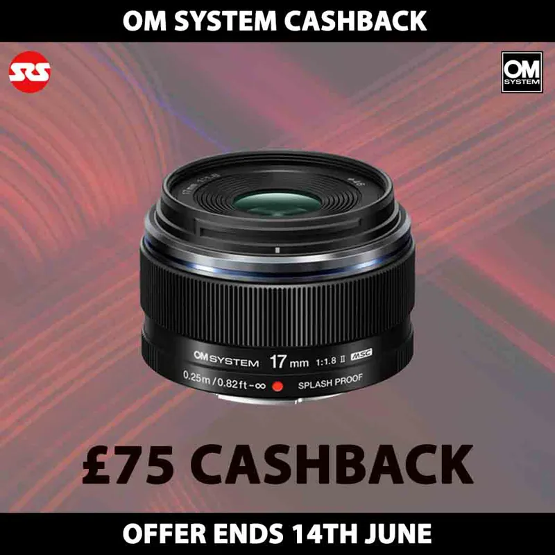OM SYSTEM M.Zuiko Digital ED 17mm F1.8 II Lens - CASHBACK!
