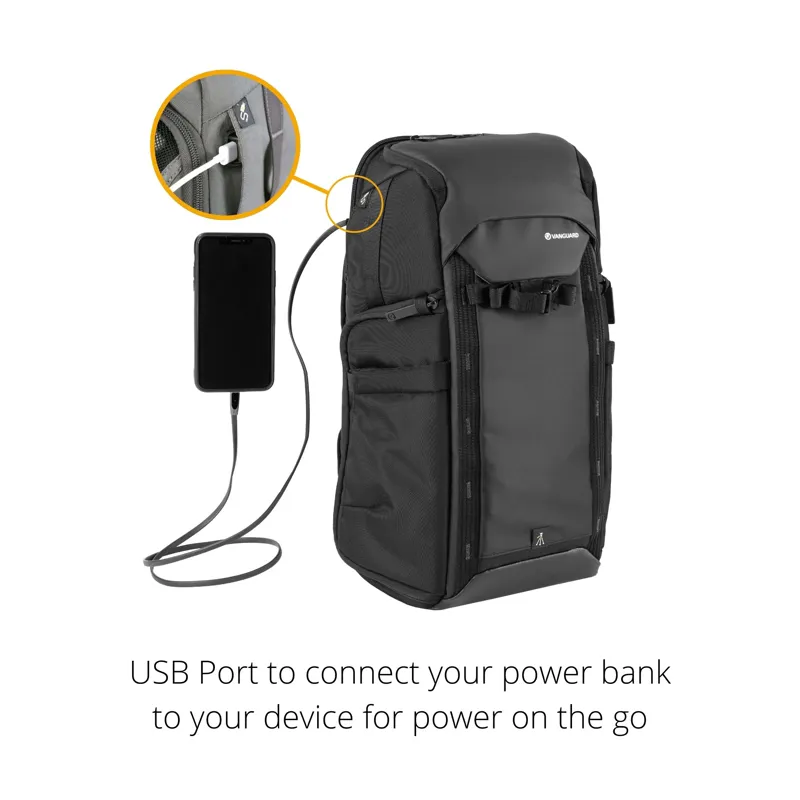 Vanguard Veo Adaptor R44 Backpack With USB Port in Black -1