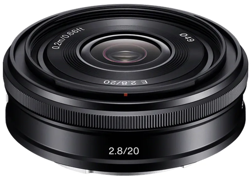 Sony E 20mm f2.8 Pancake Lens  - Black