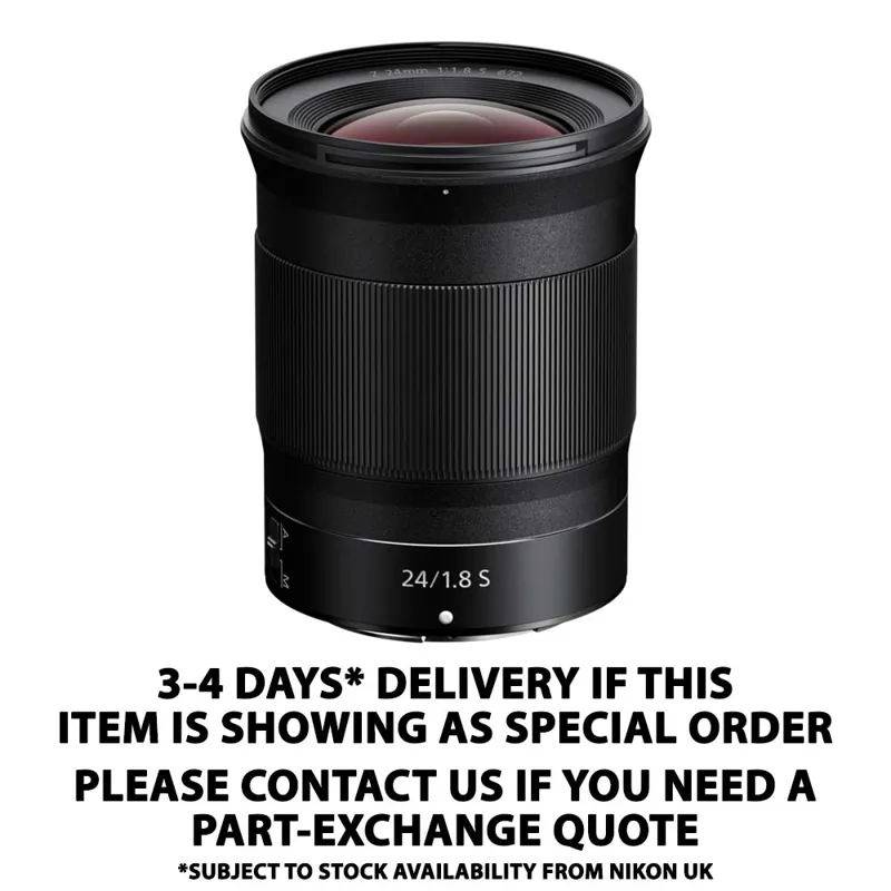 Nikon Nikkor Z 24mm f/1.8 S Lens 