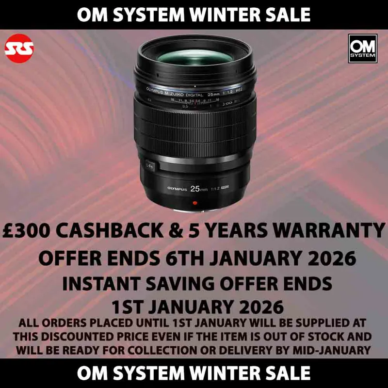 Olympus M.ZUIKO DIGITAL ED 25mm F1.2 PRO Lens - CASHBACK AND FIVE YEARS WARRANTY!