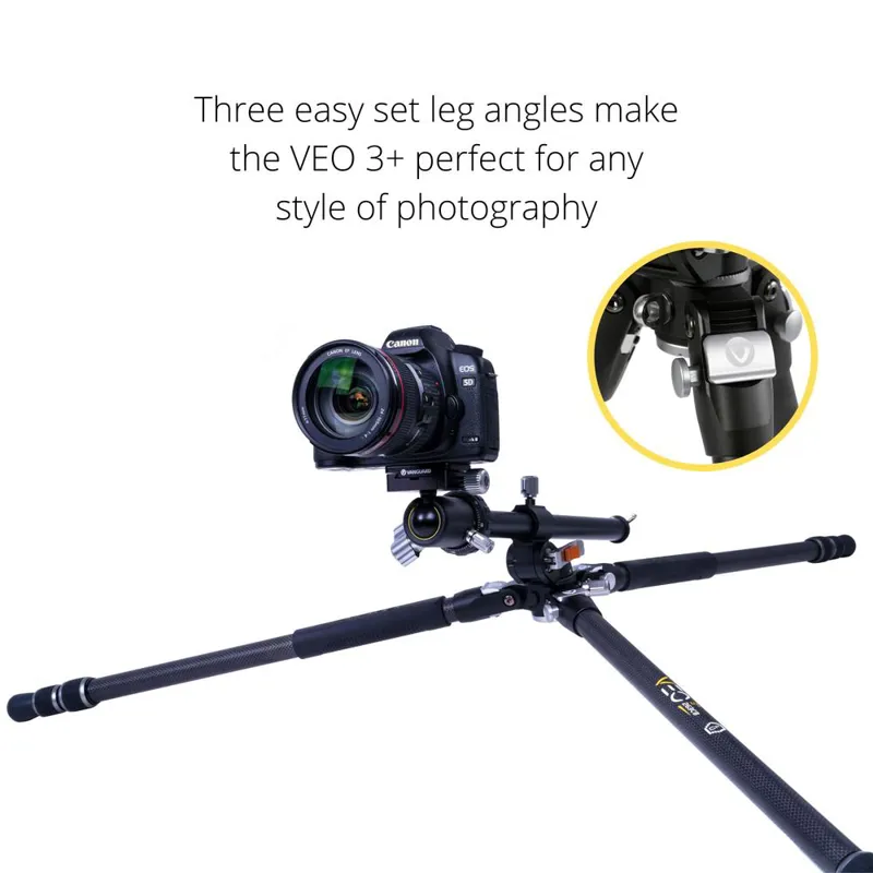 Vanguard Veo 3+ 263CB Carbon Fibre Tripod with Ballhead-4