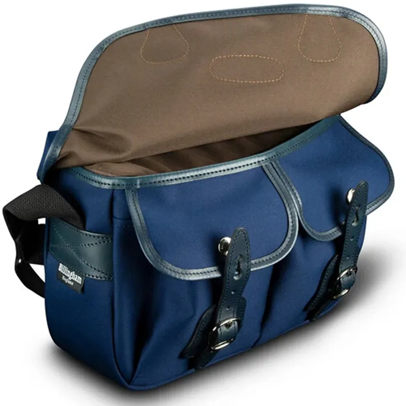 Ex-Display Billingham Hadley Small Camera Bag in Navy Canvas/Navy Leather-1