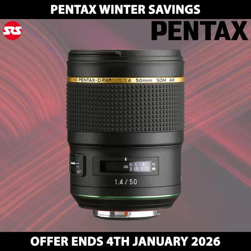 Pentax HD Pentax-D FA 50mm F1.4 Lens - WINTER INSTANT SAVING!