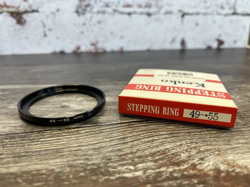 Kenko Stepping Ring 55mm filter to 49mm thread