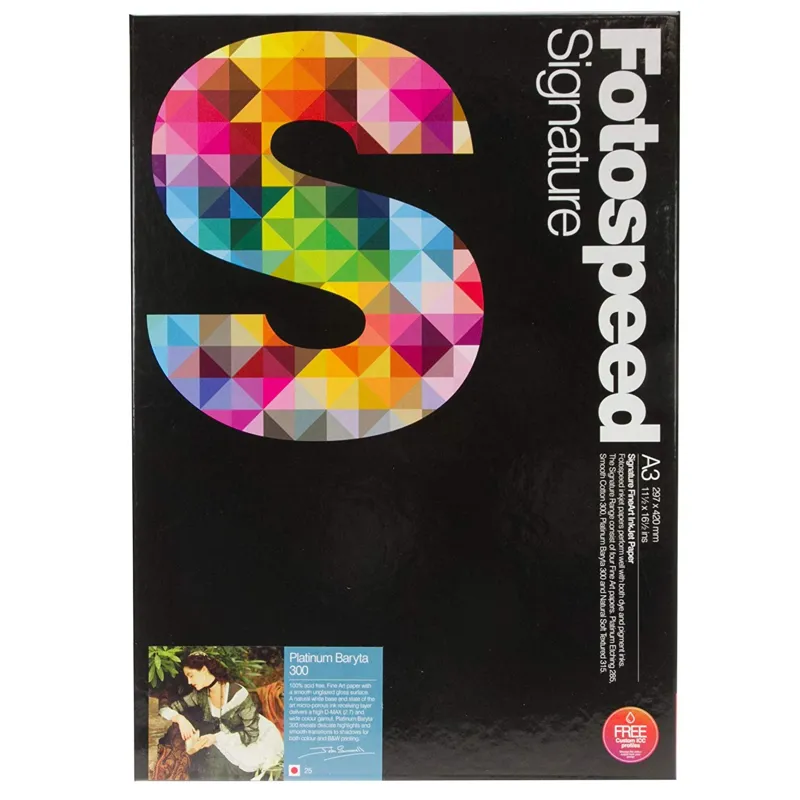 Fotospeed Platinum Baryta 300 Photo Paper - A3 25 Sheets