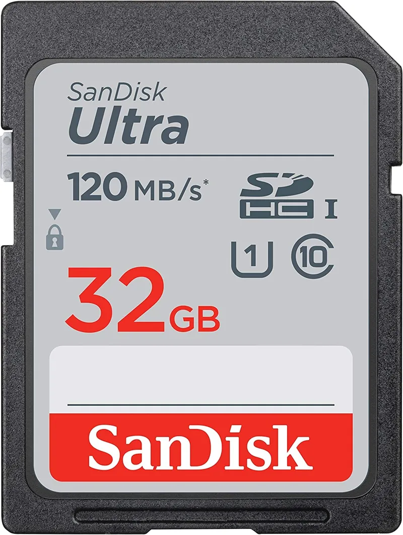 SanDisk Ultra 32GB SDHC Memory Card 120mbs