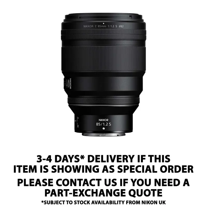 Nikon Nikkor Z 85mm f1.2 S Lens 