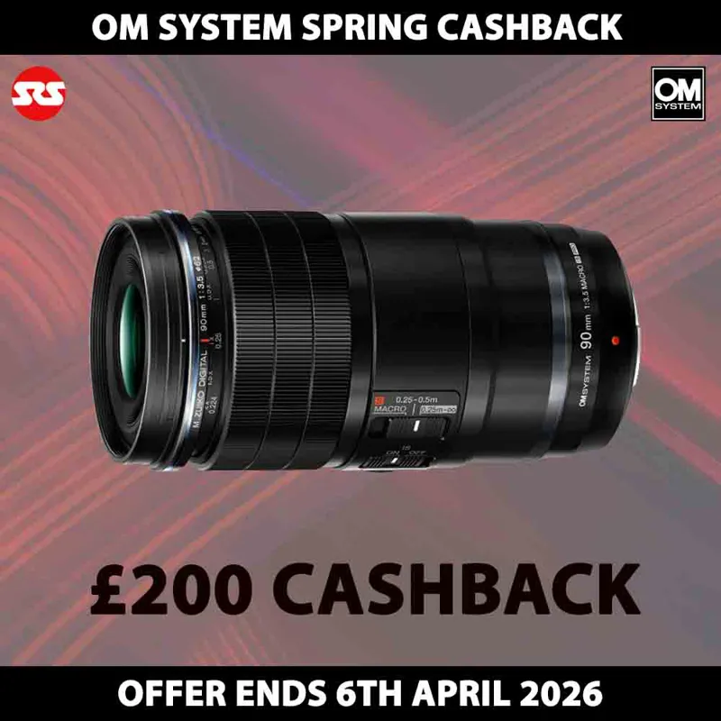 OM System M.Zuiko Digital ED 90mm F3.5 Macro IS PRO Lens - CASHBACK!