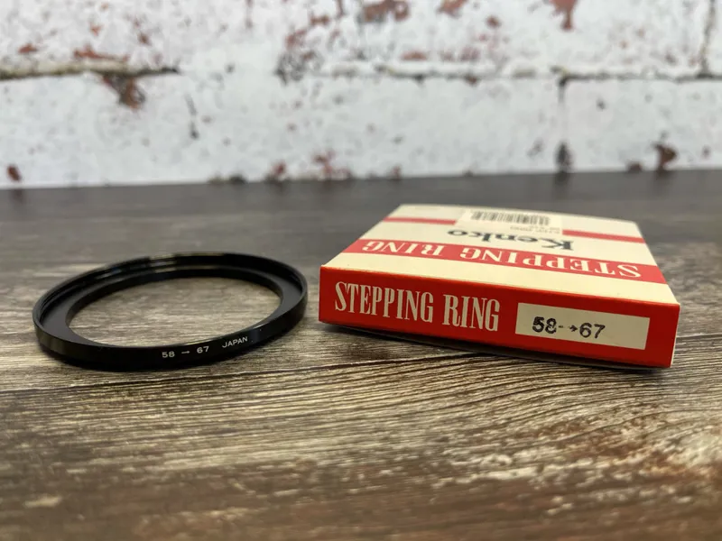 Kenko Stepping Ring 67mm filter to 58mm thread