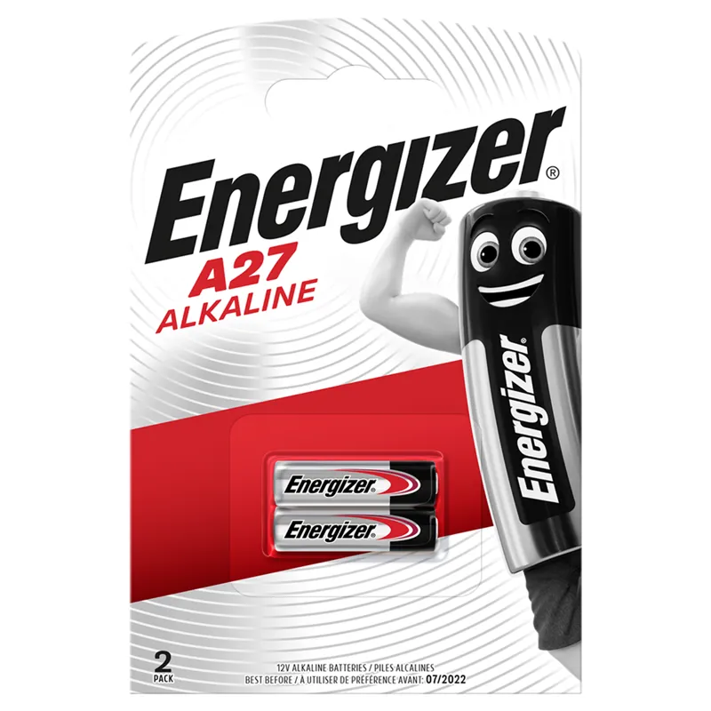 Energizer A27 E27A 12V Alkaline Batteries - 2 Pack