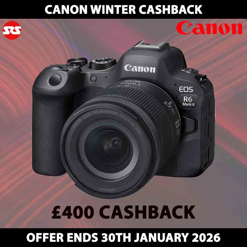 Canon EOS R6 Mark II + RF 24-105 F4-7.1 IS STM Lens - CASHBACK!