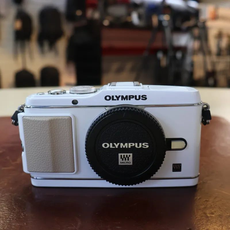 Used Olympus PEN E-P3 Body - White - 1237 Actuations - 12 Month Warranty-1