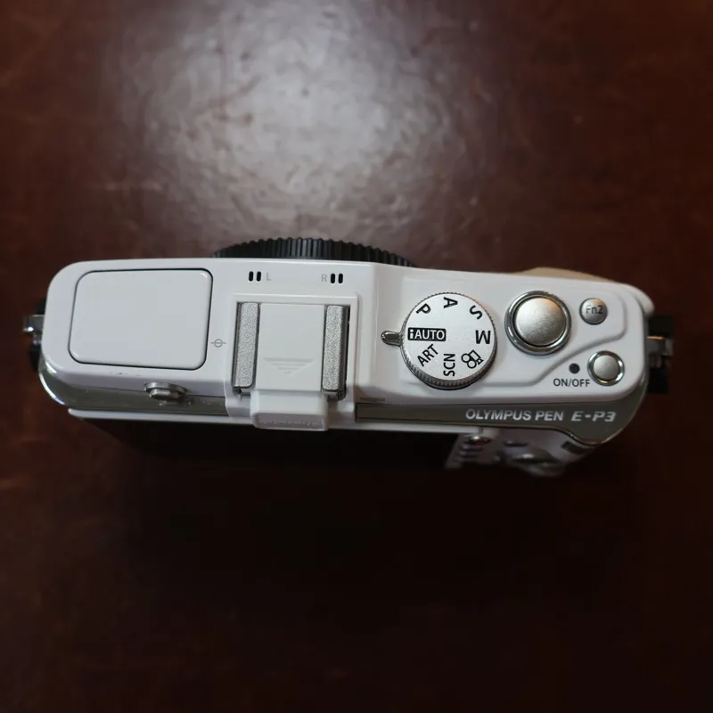 Used Olympus PEN E-P3 Body - White - 1237 Actuations - 12 Month Warranty-3