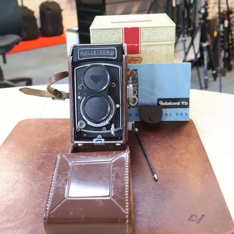Used Rolleicord Vb + 75mm F3.5 TLR - 12 Months Warranty
