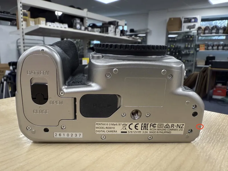 Ex-Display Pentax K-3 Mark III Silver Body -5