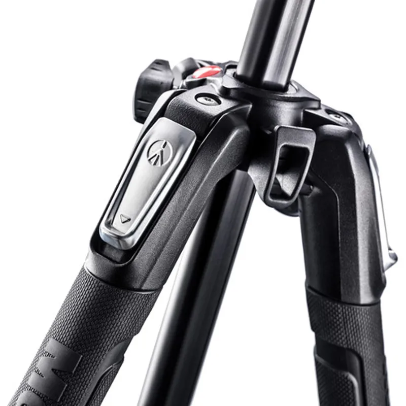 OB Manfrotto MK190X3-3W1 Aluminum Tripod with 804 MK II 3-Way Pan/Tilt Head-3
