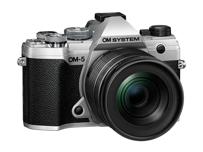 OM System OM-5 Body in Silver with M.Zuiko 12-45mm F4 Pro Lens
