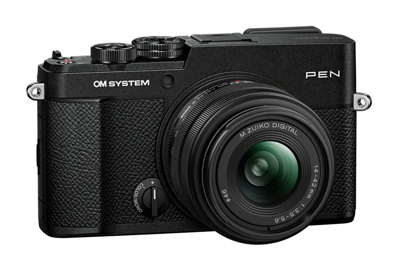 OM System Pen Body in Black with M.Zuiko 14-42mm F3.5-5.6 III Lens-1