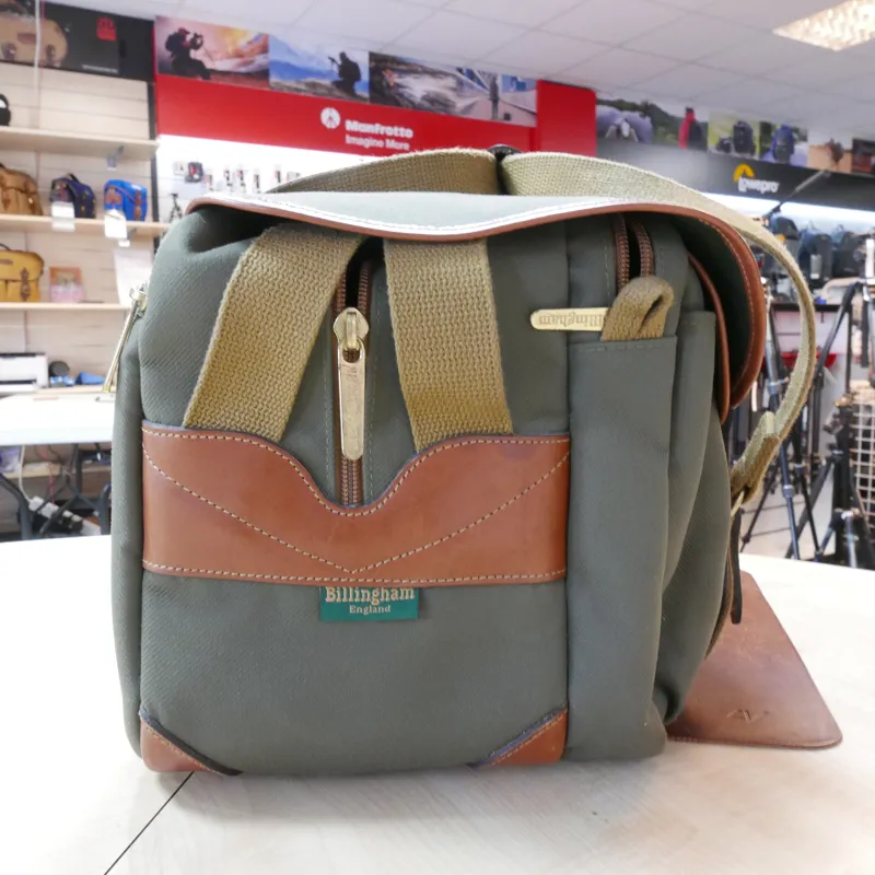 Used Billingham 335 Camera Bag - Sage/Tan - 12 Months Warranty-3