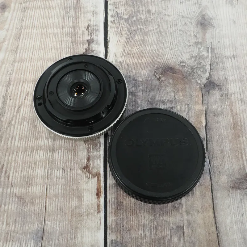 Used Olympus 15mm f8 Body Cap lens - Silver - 12 Months Warranty-2