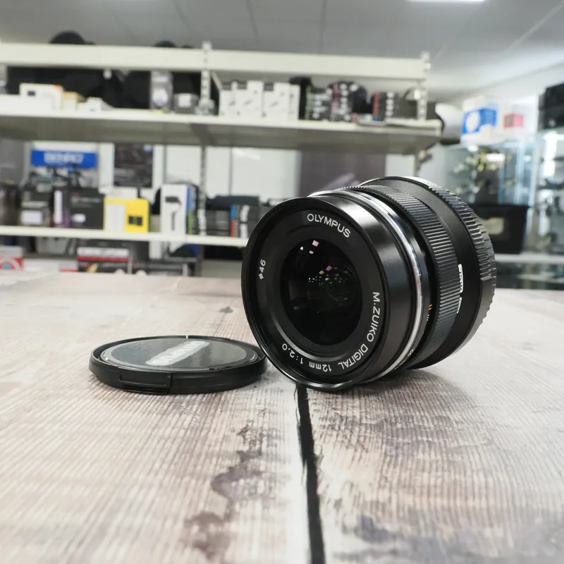 Used Olympus M.Zuiko 12mm f2 - Black - 12 Months Warranty-2