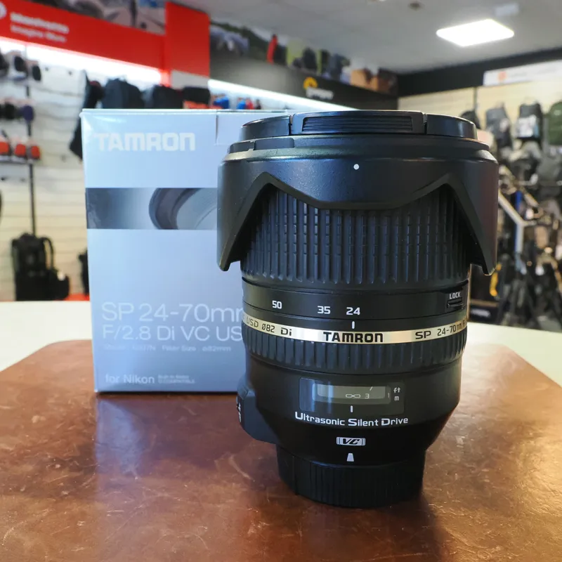 Used Tamron SP 24-70mm f2.8 Di VC USD Lens - Nikon FX - 12 Months Warranty