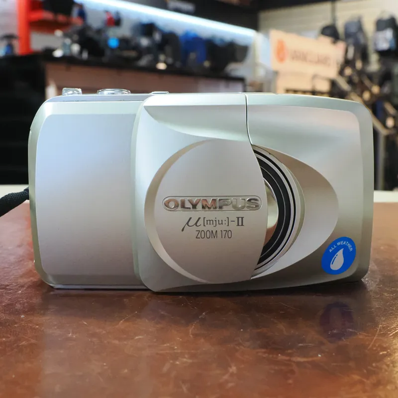 Used Olympus Mju II Zoom 170  Film Compact - Champagne - 3 Months Warranty