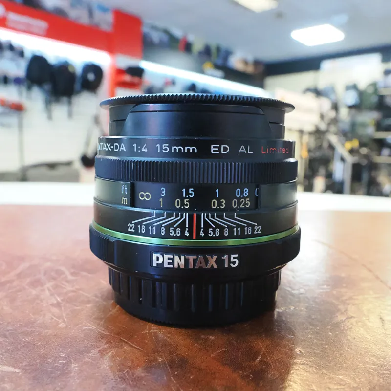 Used Pentax DA 15mm f4 ED AL Ltd - Black - 12 Months Warranty-1