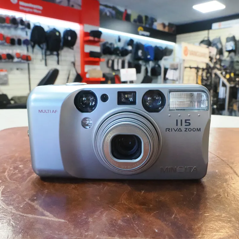 Used Minolta Riva 115 Zoom Compact - Film - 3 Months Warranty-1