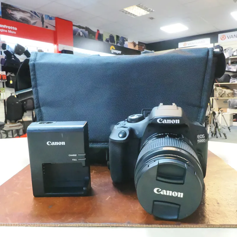 Used Canon EOS 1500D + 18-55mm IS II - 2229 Actuations - 12 Months Warranty