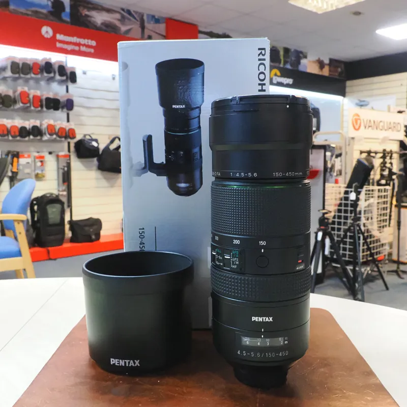 Used Pentax HD D-FA 150-450mm f4.5-5.6 ED DC AW -