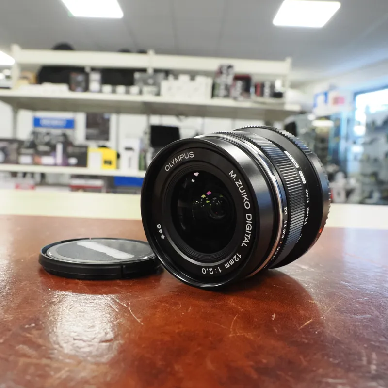 Used Olympus M.Zuiko 12mm f2 - Black - 12 Months Warranty-3